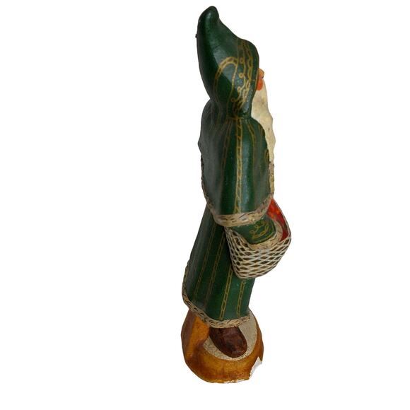 Vintage 1990 Vaillancourt Santa Claus Father Christmas Folk Art 9" READ - Picture 6 of 11